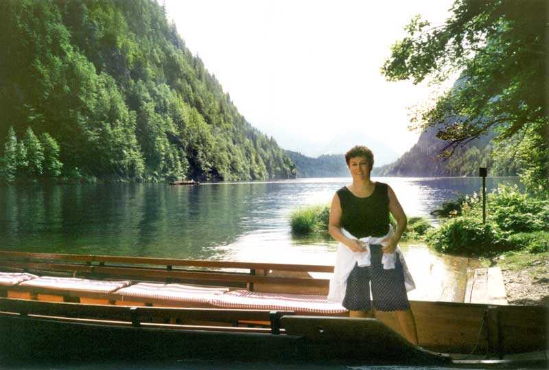 Monique au bout du Toplitzsee