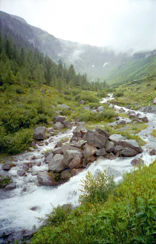 Krimmler Ache descendant du glacier