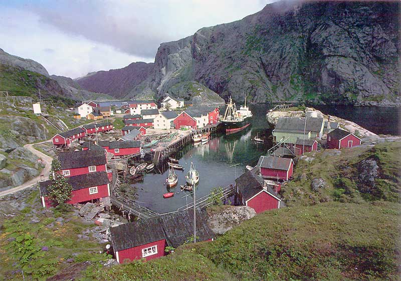 Le petit
                port de pêche de Nusfjord