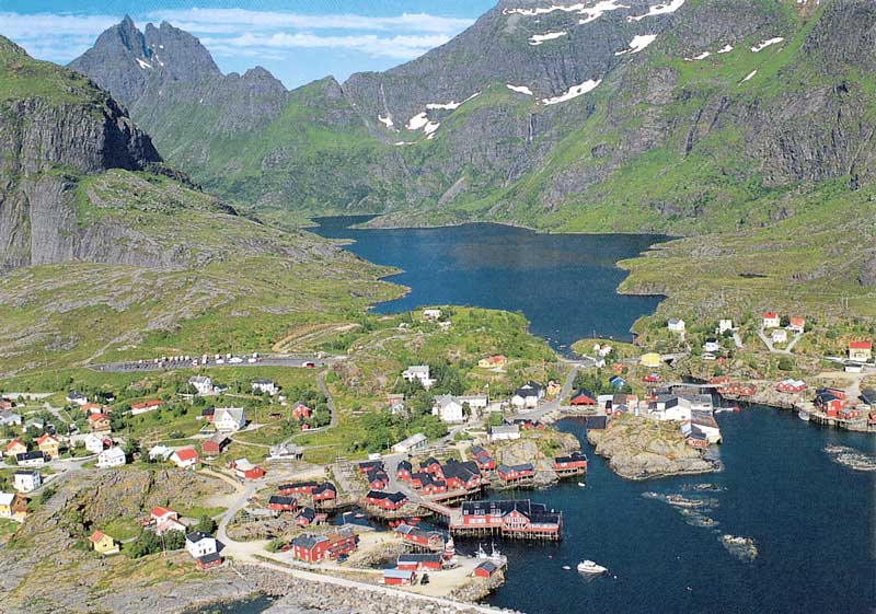 Vue aérienne de Å