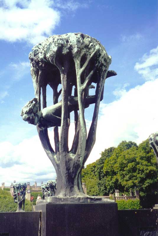 Vigeland : bronze de la fontaine