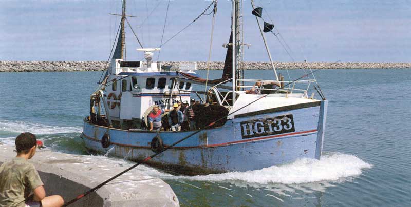 Bateaux
              bleus de Thorsminde