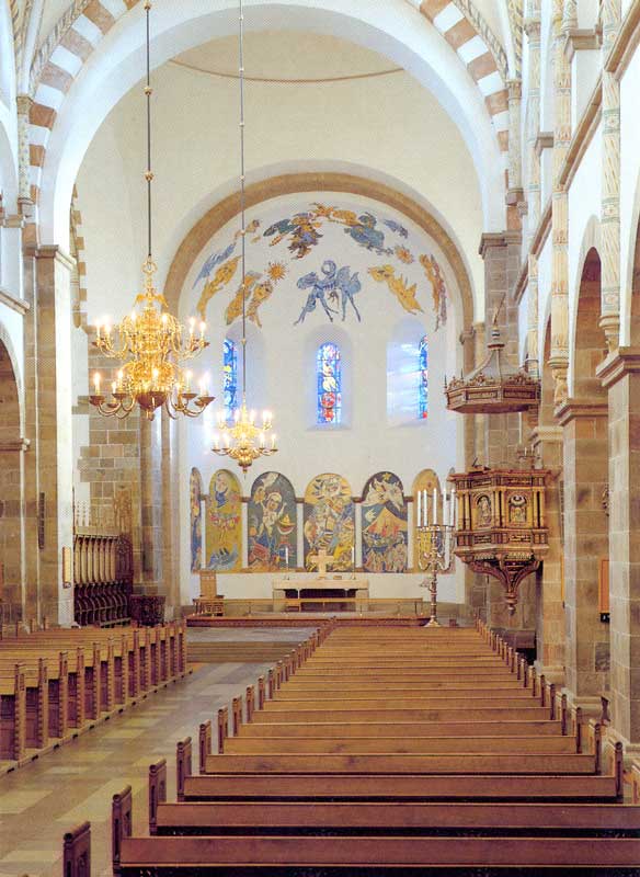 Nef
              de la cathédrale de Ribe