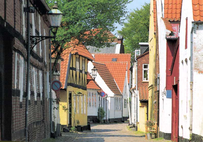 Les vieilles rues de
        Ribe
