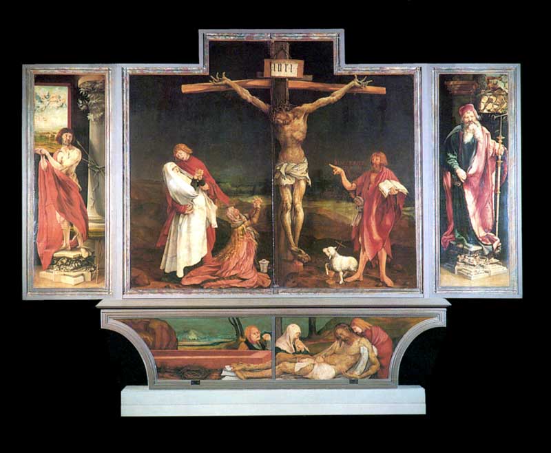 Colmar-retable-d'Isenheim-par-Matthias-Grunewald-(1516)