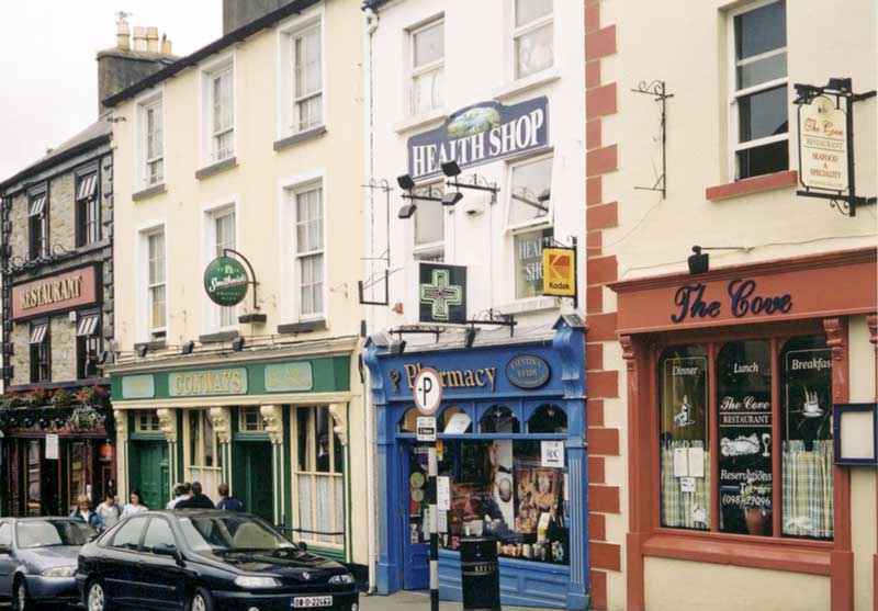 Façades anciennes et boutiques de Westport