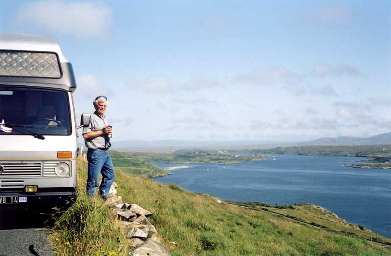 Clifden : Jean-Paul filme la Skyroad