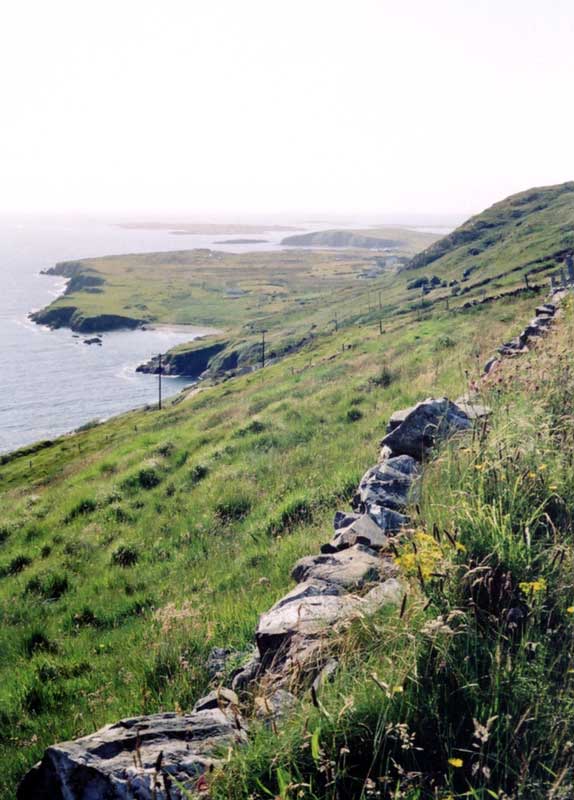 Une
              pointe sur la Skyroad près de Clifden