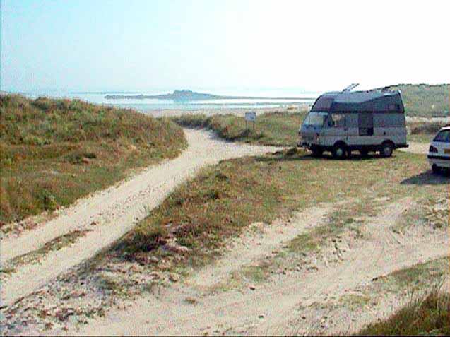 L'Aigle
              au bivouac sur le dune à Corn-ar-Gazel