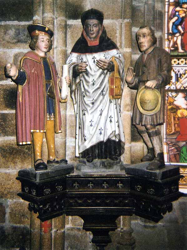 Saint
              Yves jugeant le Riche et le Pauvre