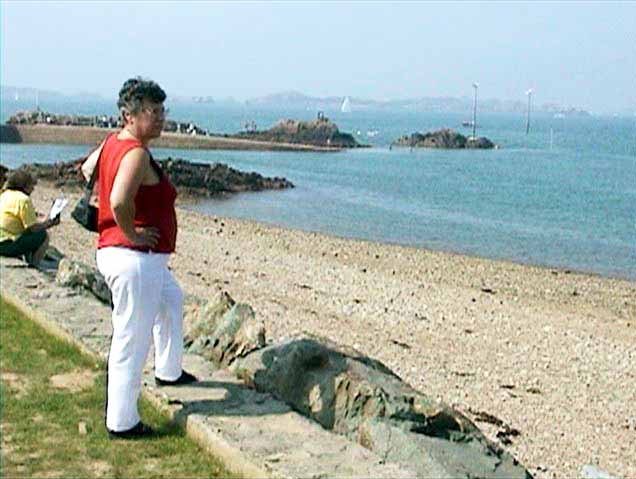 Monique à la Pointe de l'Arcouest