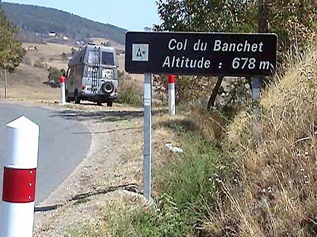 L'Aigle dans le col du Banchet