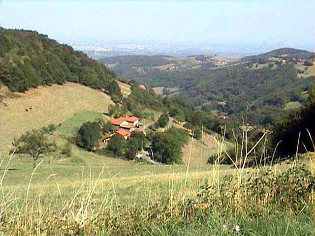 Hameau
              dans les monts du Lyonnais
