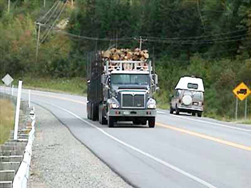 Mauricie : fardier à bois