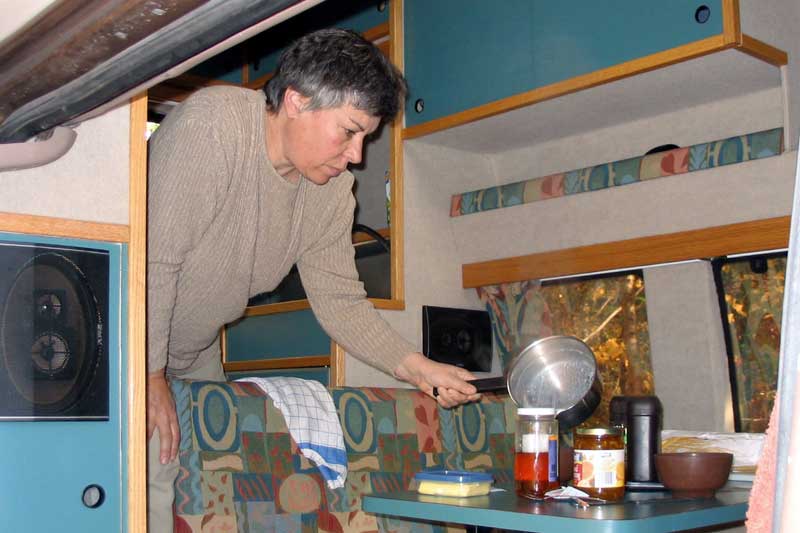 Mt-Tremblant : petit dejeuner au camping