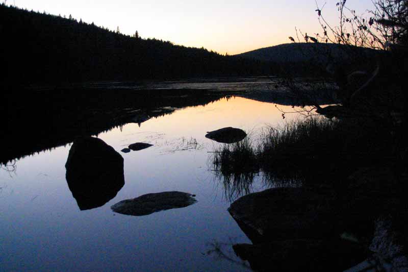 Soir sur le lLac-aux-Rats