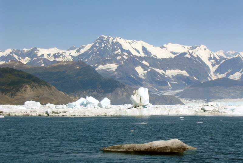 En approchant du glacier Columbia