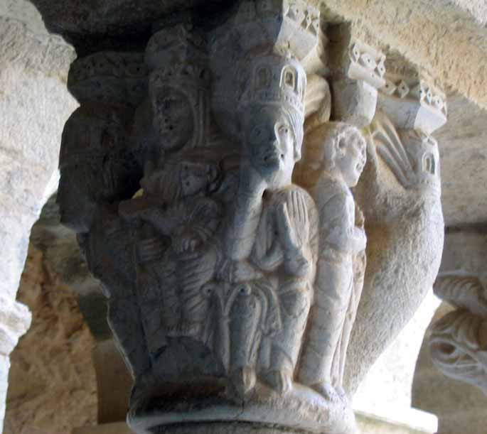 Sant Pere de Rodes : chapiteau du cloître