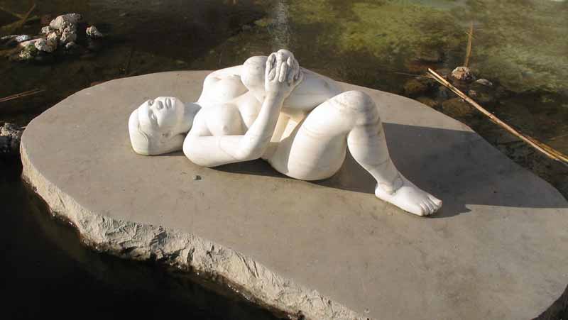 Statue dans la glace