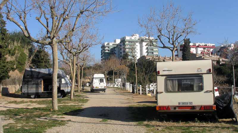 Dans le camping d'El Masnou