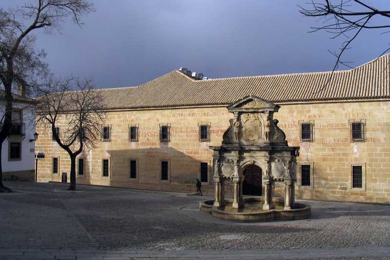 L'ancienne universite et la fontaine Santa-Maria