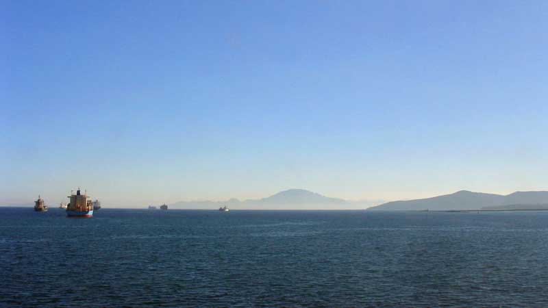 Détroit de Gibraltar et la cote du Rif vers-l_est