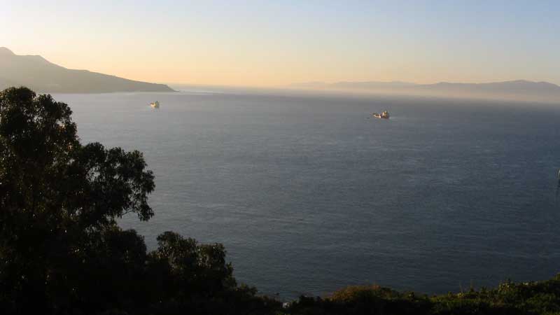 Le détroit de Gibraltar depuis Ceuta