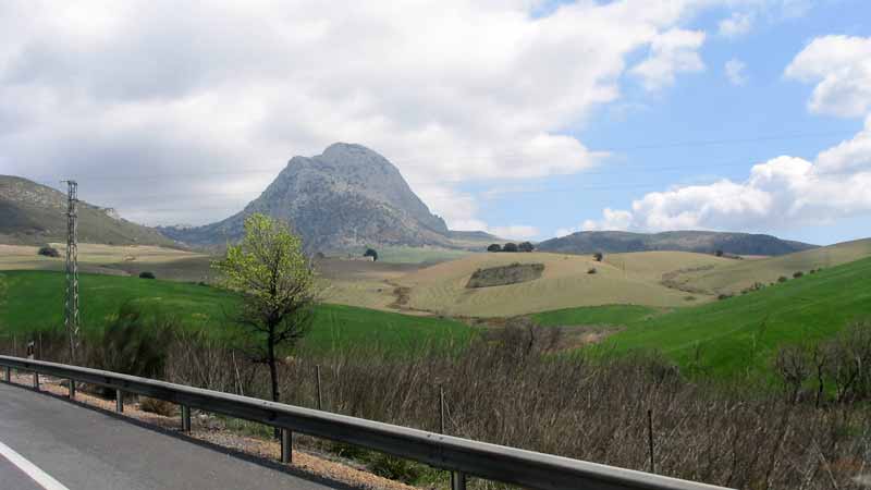 Campagne andalouse depuis l'autoroute