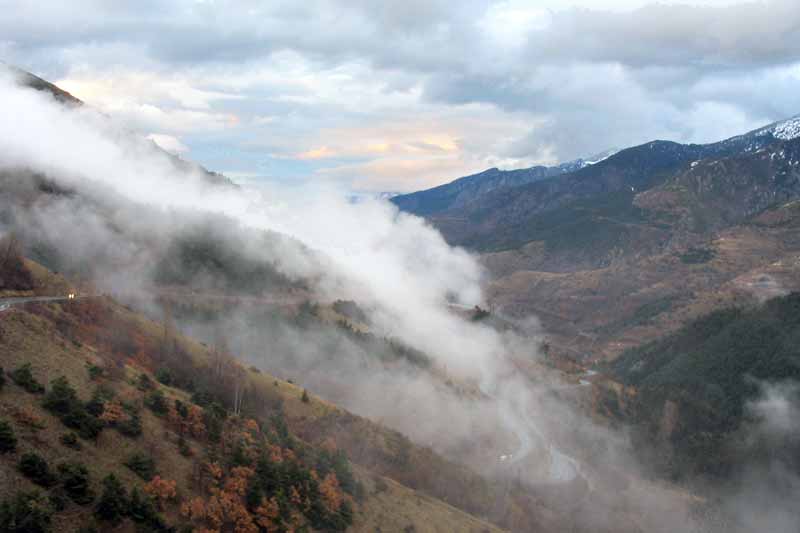 Au
              crépuscule dans la Sierra del Cadi