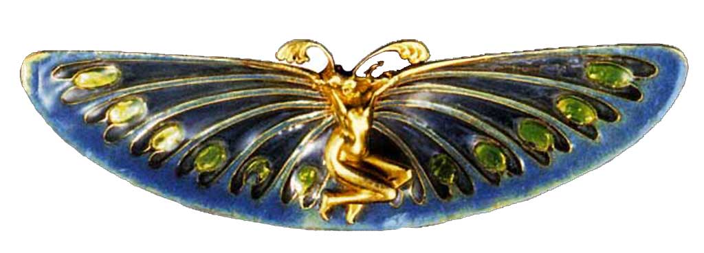 Broche Femme ailée