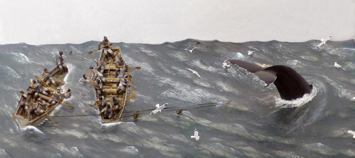 Pêche à la baleine en umiak