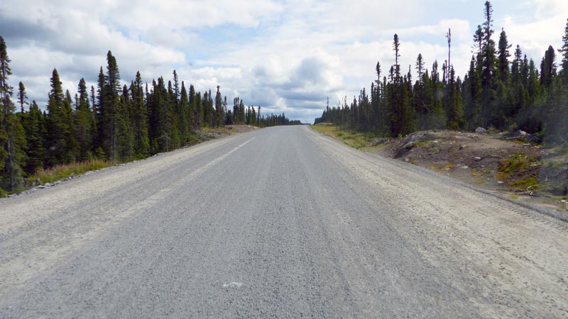 Début du revêtement en gravelle