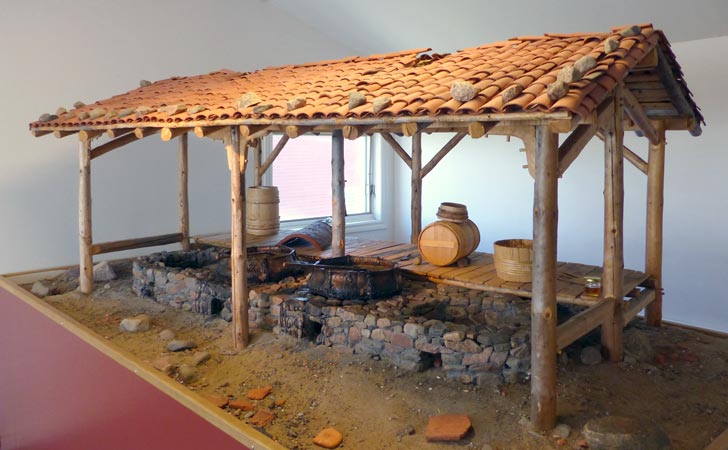 Maquette des fondoirs à graisse