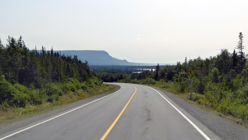 Terre-Neuve sur la route du sud les
                          mornes