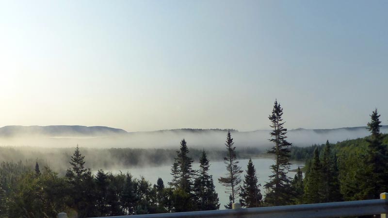 Banc de brouillard sur la Transcanadienne