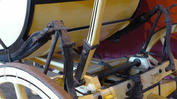 La suspension en cuir de Concord Coach