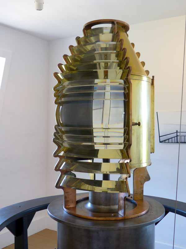 Phare de Colchester- Point-la lentille Fresnel.