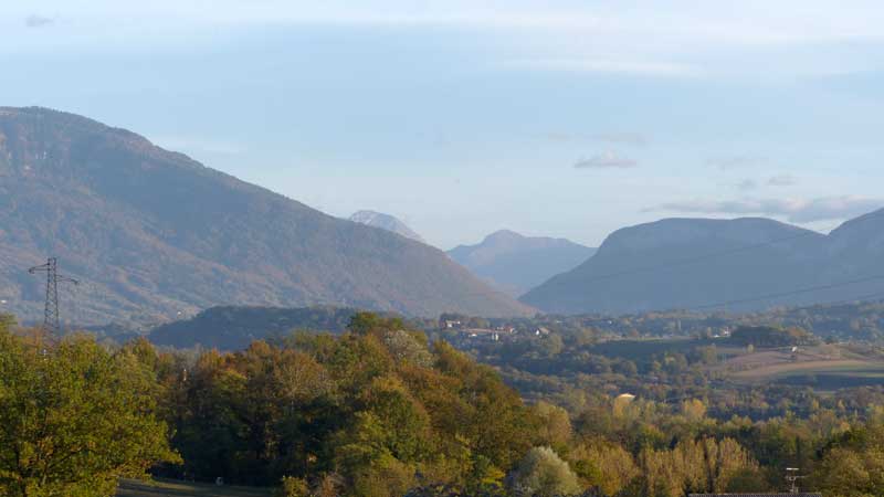 Paysage des Alpes depuis Couty