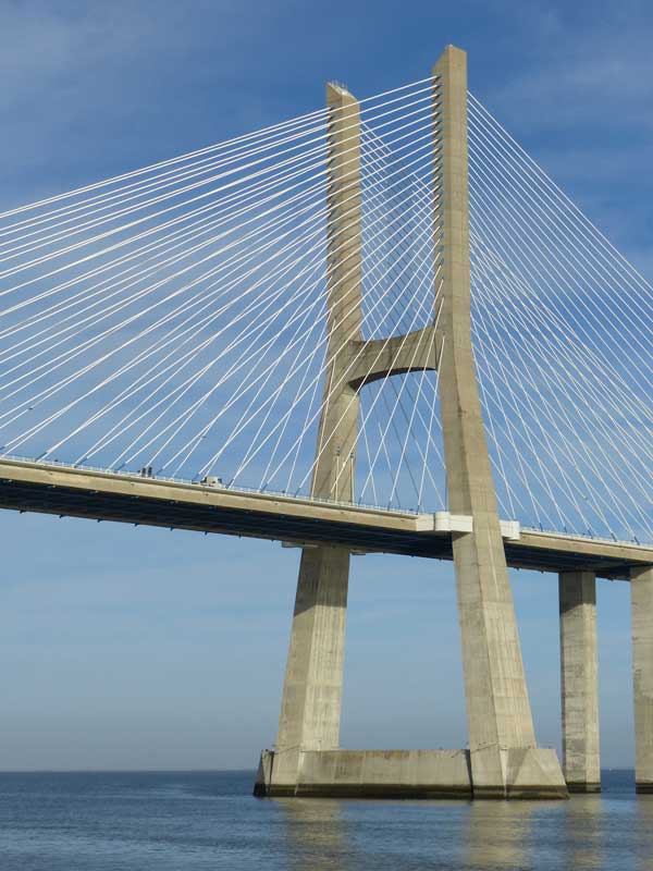 Lisboa : deuxième pile du pont Vasco da Gama