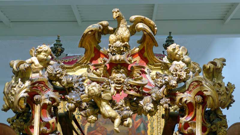 Détail de la berline du couronnement de Carlos
                  1er