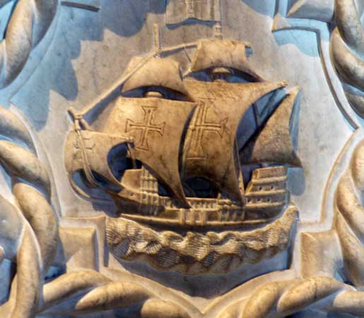 Santa-Maria-tombeau-de-Vasco-de-Gama-détail-du-navire