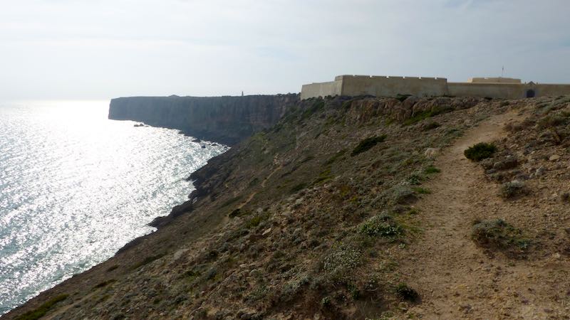 Ponta de Sagres la forteresse coté est