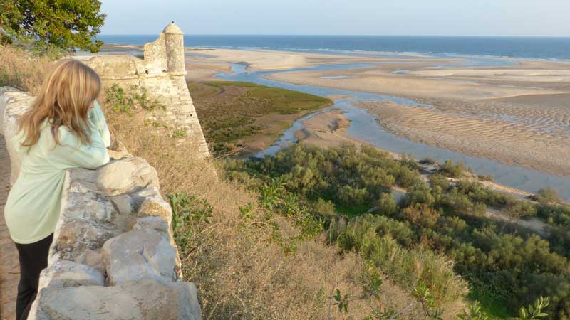 Cacela Velha : Hermione sur le rempart