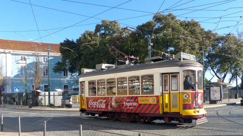 Les
              vénérables tramways de Lisboa