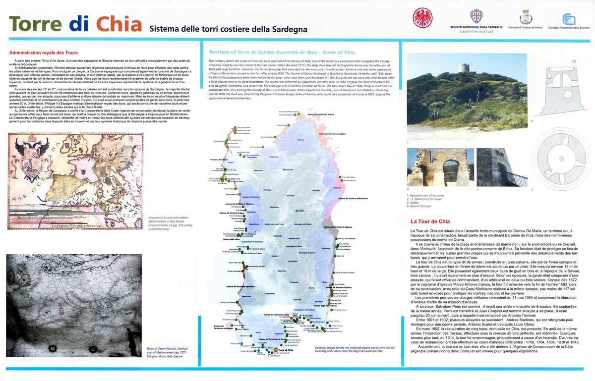 Le systeme des tours côtières de Sardaigne