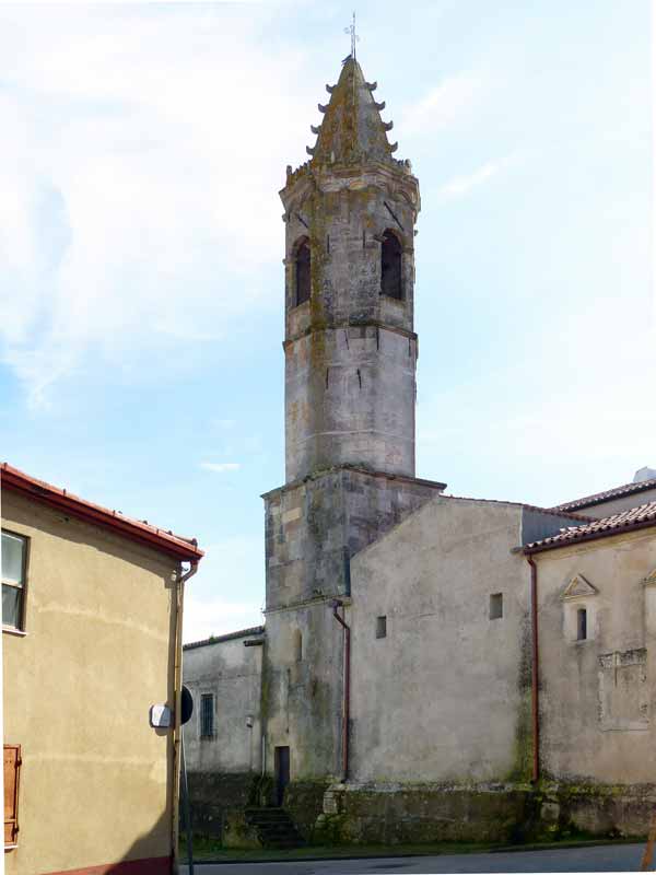 Clocher de Santa Chiara à Cossoine