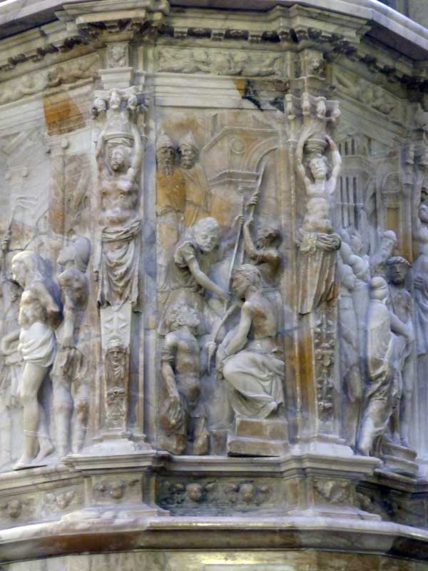 Chaire de l'Épître de la cathedrale de Siguenza :
                  détail