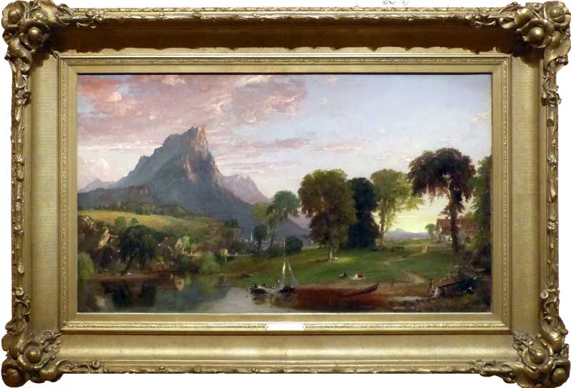 Paysage près de Sherburne, Chenango County, New York par
        Jasper Francis Cropsey (1853)
