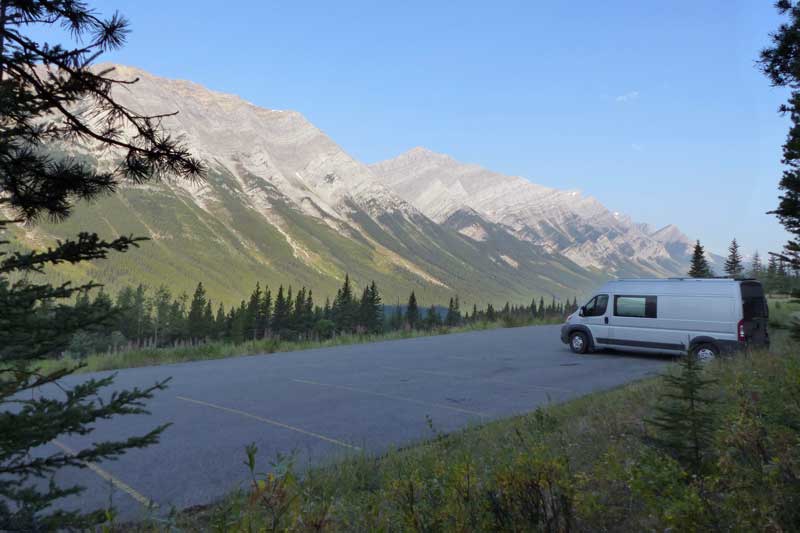 Bivouac à Grizzly Creek sur la Route 40