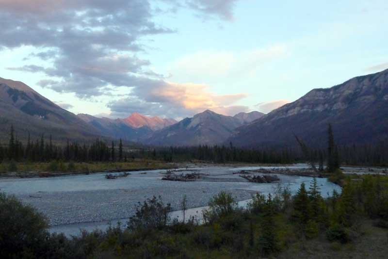 Crépuscule sur la Kootenay River